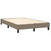 Estructura De Cama Box Spring Tela Gris Taupe 120x200 Cm