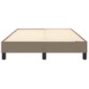 Estructura De Cama Box Spring Tela Gris Taupe 120x200 Cm