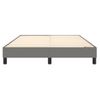 Estructura De Cama Box Spring Tela Gris Oscuro 140x190 Cm