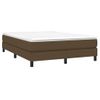 Estructura De Cama Box Spring Tela Marrón 140x190 Cm