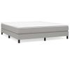 Estructura De Cama Box Spring Tela Gris Claro 160x200 Cm