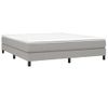 Estructura De Cama Box Spring Tela Gris Claro 160x200 Cm