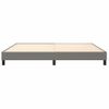 Estructura De Cama Box Spring Tela Gris Oscuro 200x200 Cm