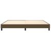 Estructura De Cama Box Spring Tela Marrón Oscuro 200x200 Cm