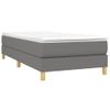 Estructura De Cama Box Spring Tela Gris Oscuro 100x200 Cm