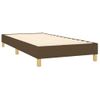 Estructura De Cama Box Spring Tela Marrón 100x200 Cm