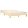 Estructura De Cama Box Spring Tela Color Crema 120x200 Cm