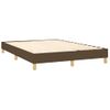 Estructura De Cama Box Spring Tela Marrón 140x200 Cm