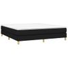 Estructura De Cama Box Spring Tela Negro 180x200 Cm