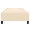 Estructura De Cama Box Spring Tela Color Crema 80x200 Cm