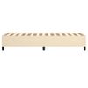 Estructura De Cama Box Spring Tela Color Crema 80x200 Cm