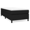 Estructura De Cama Box Spring Tela Negro 90x200 Cm