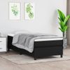 Estructura De Cama Box Spring Tela Negro 90x200 Cm