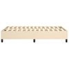 Estructura De Cama Box Spring Tela Color Crema 120x200 Cm