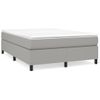 Estructura De Cama Box Spring Tela Gris Claro 140x190 Cm