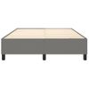 Estructura De Cama Box Spring Tela Gris Oscuro 140x190 Cm