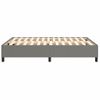 Estructura De Cama Box Spring Tela Gris Oscuro 140x190 Cm