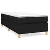 Estructura De Cama Box Spring Tela Negro 90x190 Cm