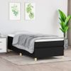 Estructura De Cama Box Spring Tela Negro 90x190 Cm