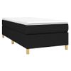 Estructura De Cama Box Spring Tela Negro 90x190 Cm