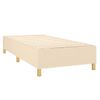 Estructura De Cama Box Spring Tela Color Crema 90x200 Cm