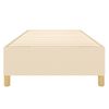 Estructura De Cama Box Spring Tela Color Crema 100x200 Cm