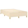 Estructura De Cama Box Spring Tela Color Crema 120x200 Cm