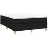 Estructura De Cama Box Spring Tela Negro 140x190 Cm