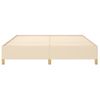 Estructura De Cama Box Spring Tela Color Crema 180x200 Cm