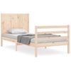 Estructura De Cama Con Cabecero Madera Maciza 100x200 Cm