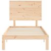 Estructura De Cama Con Cabecero Madera Maciza