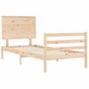 Estructura De Cama Con Cabecero Madera Maciza 100x200 Cm