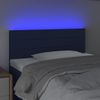 Cabecero Con Led De Tela Azul 100x5x78/88 Cm