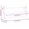 Estantes De Pared Con Barras 2 Uds Roble Ahumado 65x25x30 Cm Vidaxl