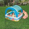 Piscina Para Niños Con Toldo Azul 140x140x114 Cm Bestway