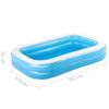 Piscina Familiar Inflable Rectangular Azul Blanco 262x175x51cm Bestway