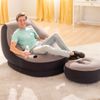 Sillón Inflable Con Puf Ultra Lounge Relax Intex