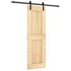 Puerta Corredera Con Herrajes Madera Maciza De Pino 70x210 Cm Vidaxl