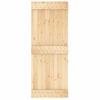 Puerta Corredera Con Herrajes Madera Maciza De Pino 80x210 Cm Vidaxl