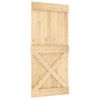 Puerta Corredera Con Herrajes Madera Maciza De Pino 95x210 Cm Vidaxl