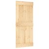 Puerta Corredera Con Herrajes Madera Maciza De Pino 90x210 Cm Vidaxl