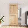 Puerta Corredera Con Herrajes Madera Maciza De Pino 85x210 Cm Vidaxl