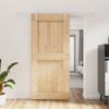 Puerta Corredera Con Herrajes Madera Maciza De Pino 95x210 Cm Vidaxl