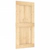 Puerta Corredera Con Herrajes Madera Maciza De Pino 95x210 Cm Vidaxl