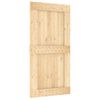 Puerta Corredera Con Herrajes Madera Maciza De Pino 100x210 Cm Vidaxl