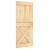 Puerta Corredera Con Herrajes Madera Maciza De Pino 90x210 Cm Vidaxl