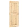 Puerta Corredera Con Herrajes Madera Maciza De Pino 85x210 Cm Vidaxl