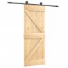 Puerta Corredera Con Herrajes Madera Maciza De Pino 70x210 Cm Vidaxl