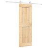 Puerta Corredera Con Herrajes Madera Maciza De Pino 70x210 Cm Vidaxl