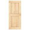 Puerta Corredera Con Herrajes Madera Maciza De Pino 90x210 Cm Vidaxl